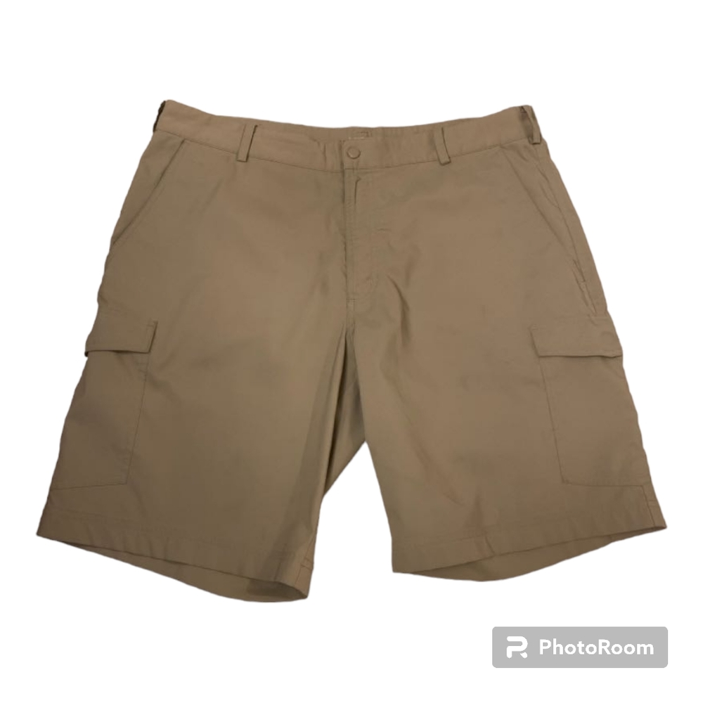 J Crew Shorts Mens 36x9 Tan Khaki Stretch Flat Front Chino Pockets Outdoor